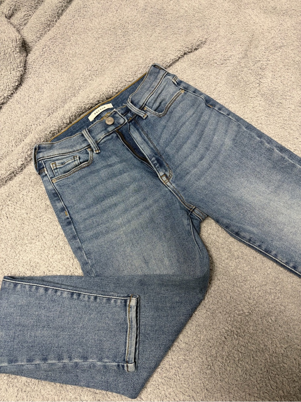 Ultra High-Rise Light Blue Womens Jeans